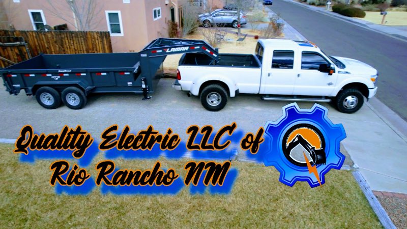 Quality Electric truck and trailer in a Rio Rancho, NM driveway